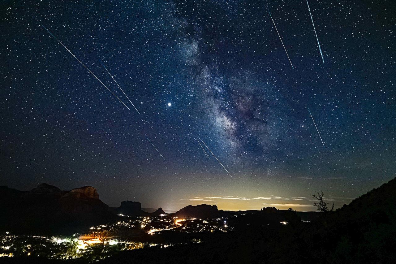 Venus Moon duo and Quadrantids meteors stun stargazers